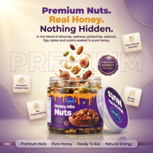 Premium Honey Mixed Nuts – Healthy Energy Snack (400g)