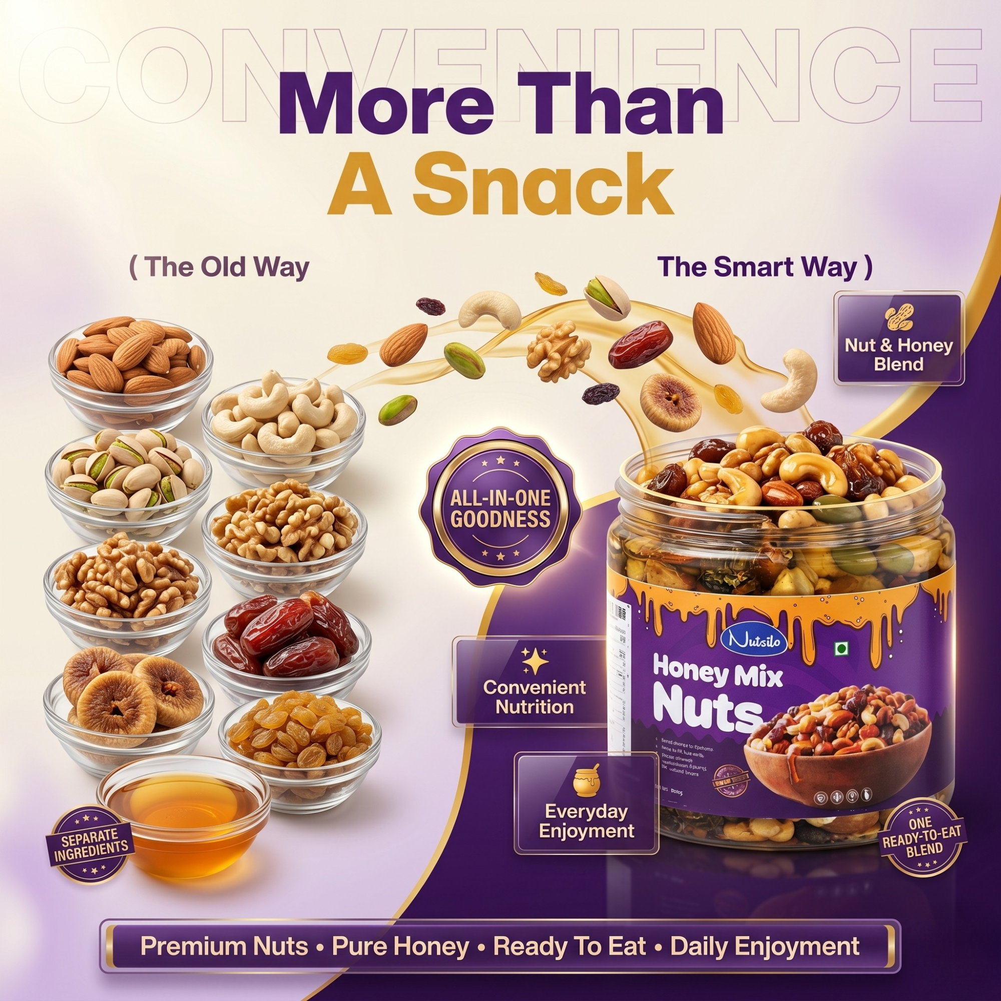 Premium Honey Mixed Nuts β Healthy Energy Snack (400g) - Image 5