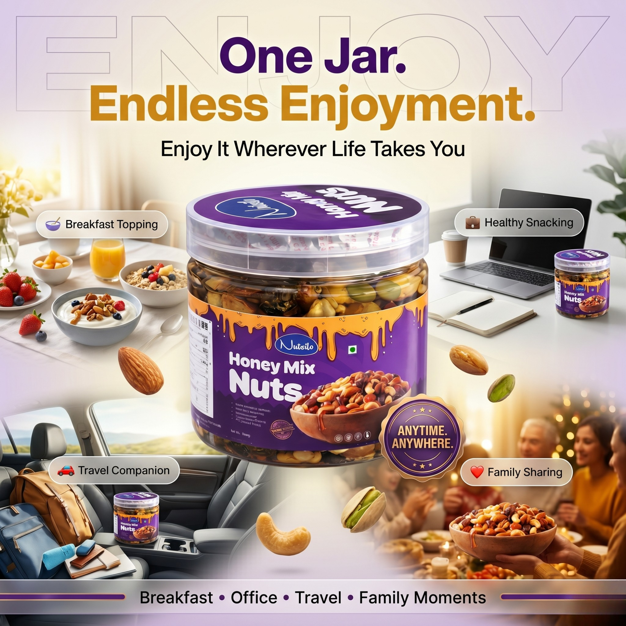 Premium Honey Mixed Nuts β Healthy Energy Snack (400g) - Image 6