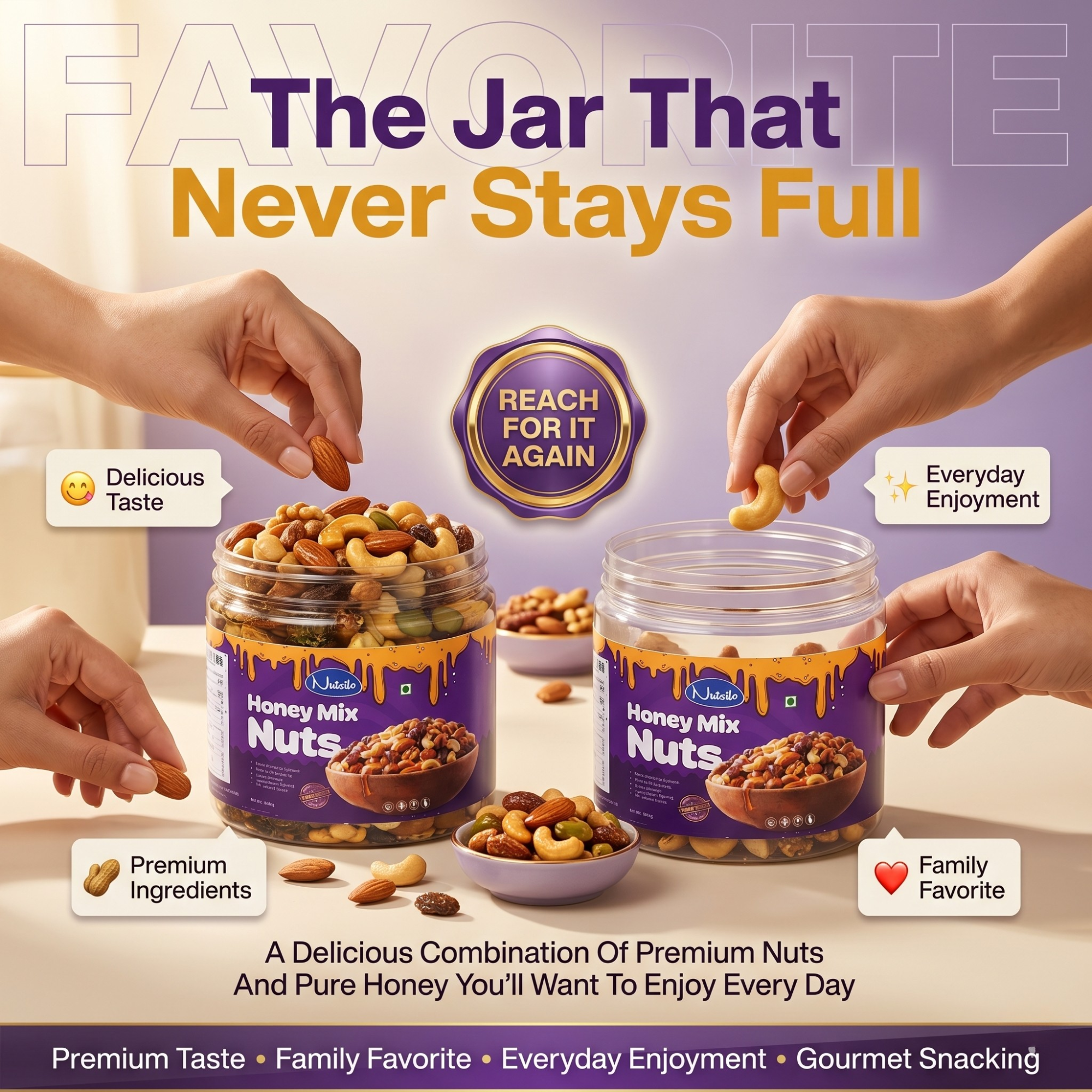 Premium Honey Mixed Nuts β Healthy Energy Snack (400g) - Image 8