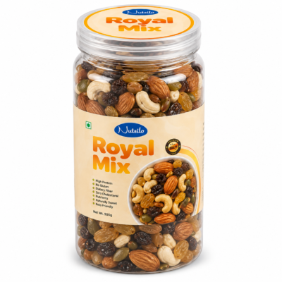 Nutsilo Royal Mix 500g | Pistachios, Walnuts, Figs top end Dry fruit mix