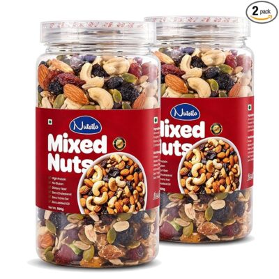 Dry Fruit Mix 1Kg (Pack of 2x500g) – Daily Mix for Energy & Health | Nutsilo